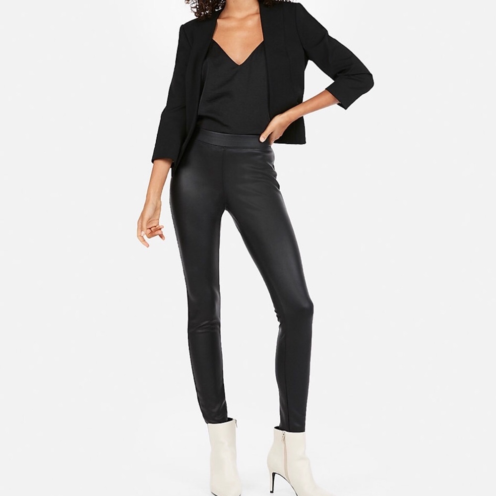 Express faux leather leggings